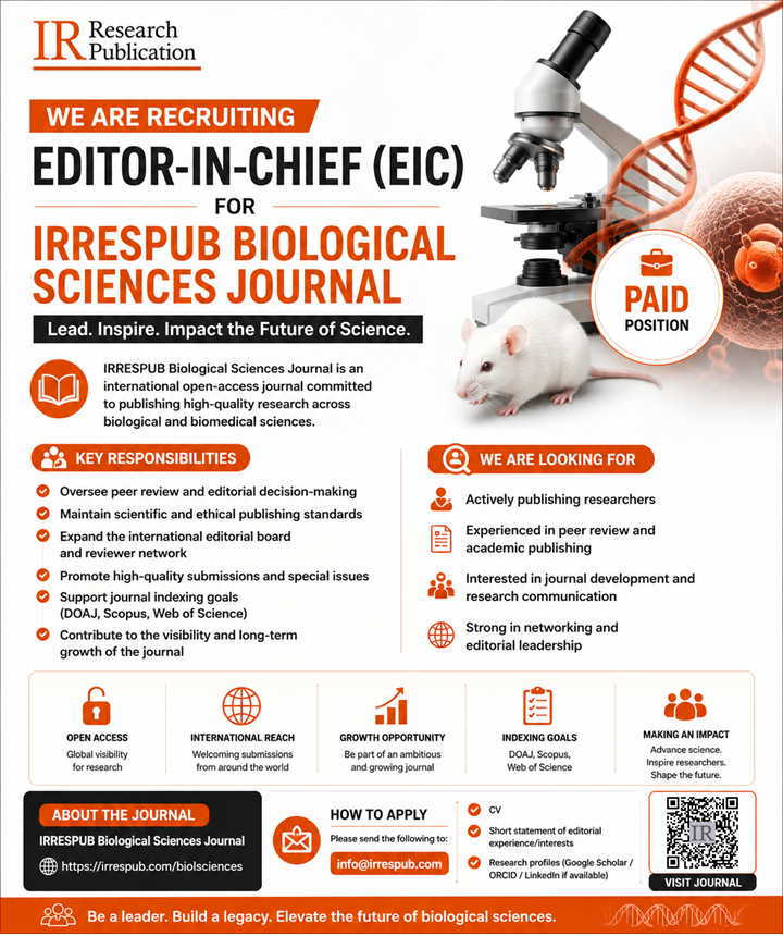 Call for Editor in Chief